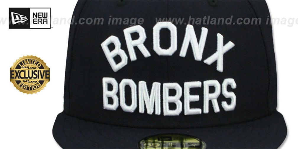 Yankees 'BRONX BOMBERS' Navy Fitted Hat by New Era