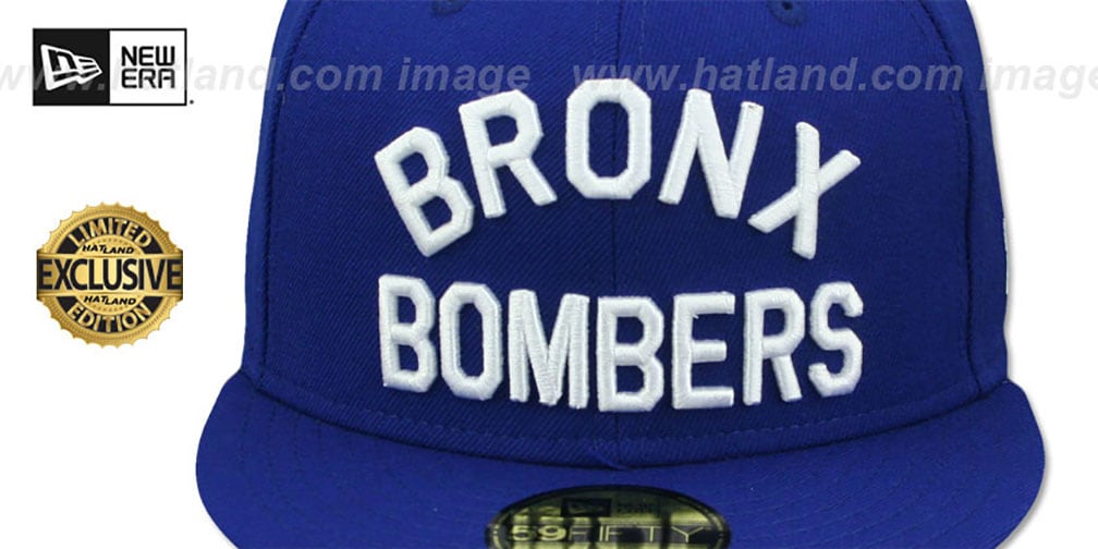 Yankees 'BRONX BOMBERS' Royal Fitted Hat by New Era
