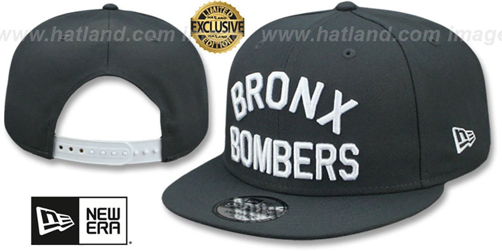 Yankees 'BRONX BOMBERS' SNAPBACK Charcoal Grey Hat by New Era