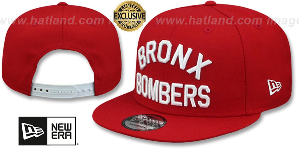 Yankees 'BRONX BOMBERS' SNAPBACK Red Hat by New Era