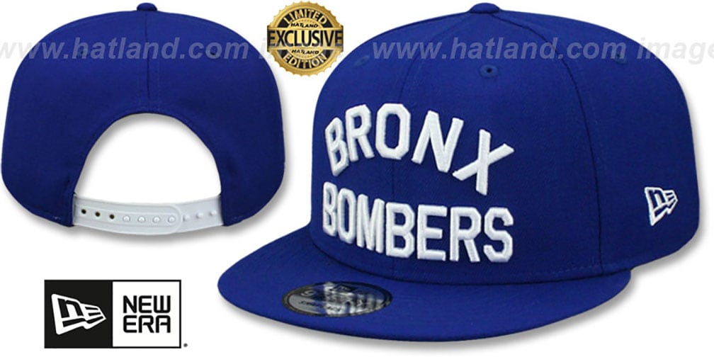 Yankees 'BRONX BOMBERS' SNAPBACK Royal Hat by New Era