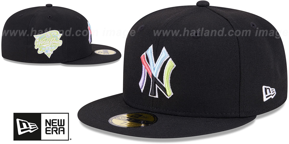 Yankees 'COLOR PACK SIDE-PATCH' Black Fitted Hat by New Era