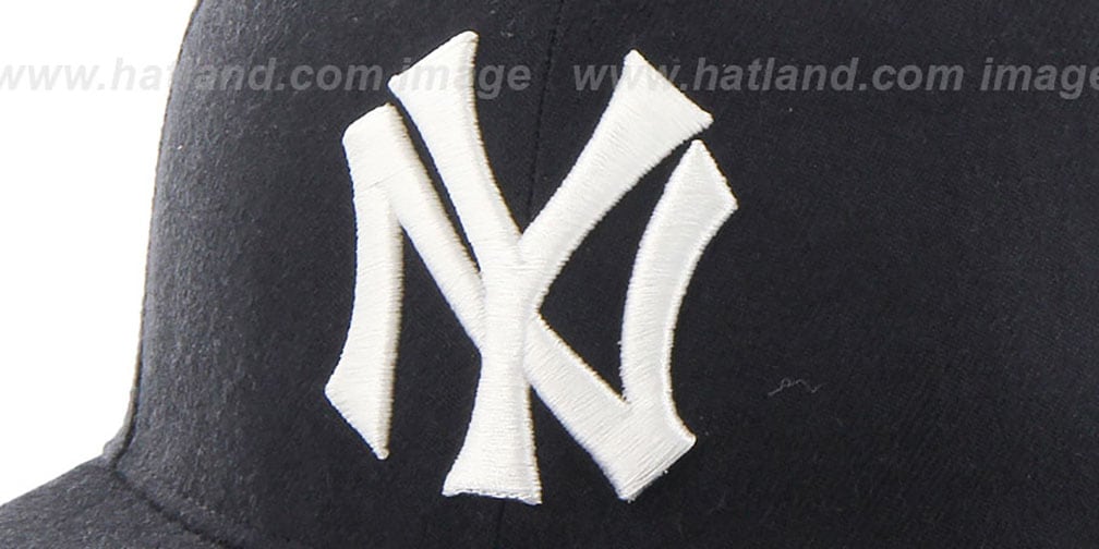 Yankees 'COOP HOLE-SHOT' Navy Fitted Hat by Twins 47 Brand