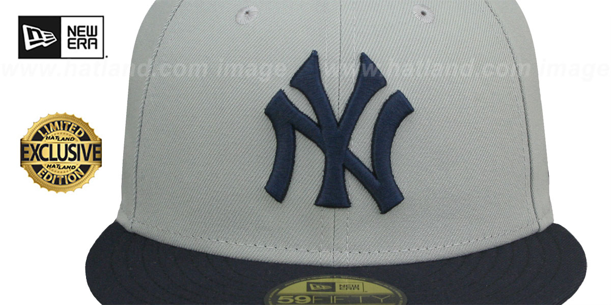 Yankees 'COOPERPACK' Grey-Navy Fitted Hat by New Era