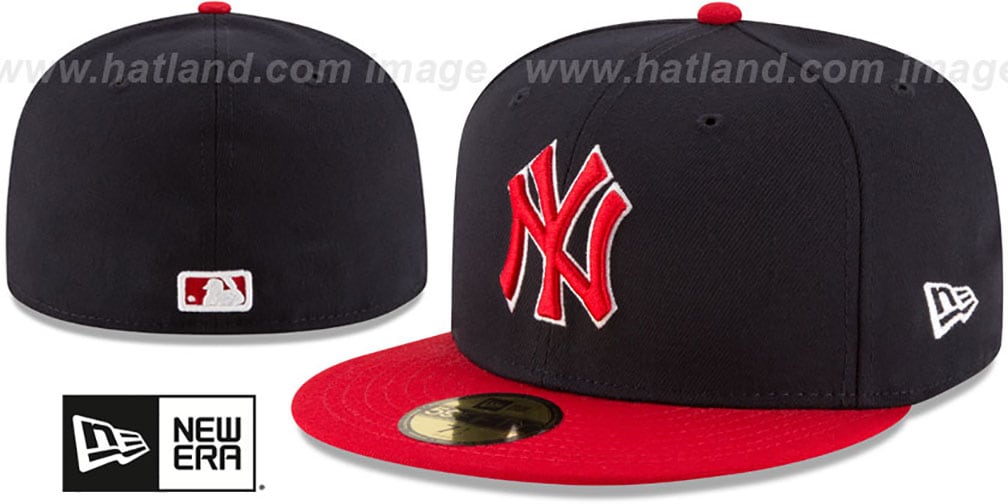 Yankees 'COUNTRY COLORS' Navy-Red Fitted Hat by New Era