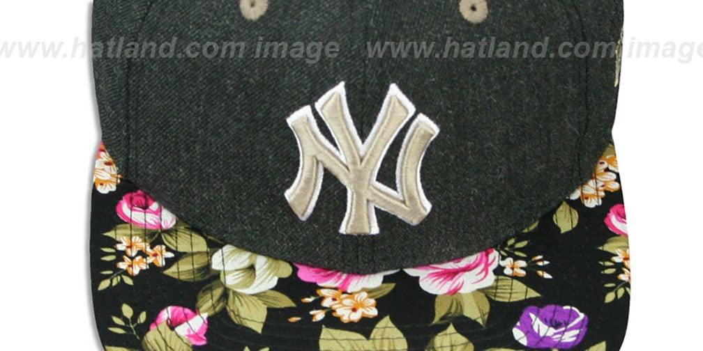 Yankees 'HEATHER BLOOM SNAPBACK' Charcoal-Black Hat by New Era