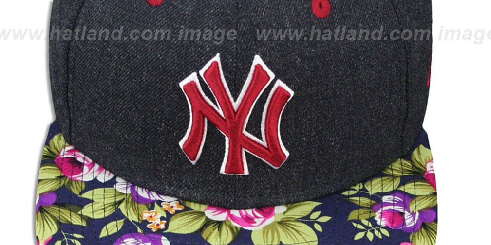 Yankees 'HEATHER BLOOM SNAPBACK' Navy Hat by New Era