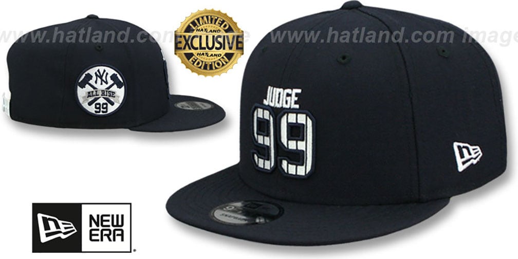 Yankees 'JUDGE PINSTRIPE ALL RISE SNAPBACK' Navy Hat by New Era