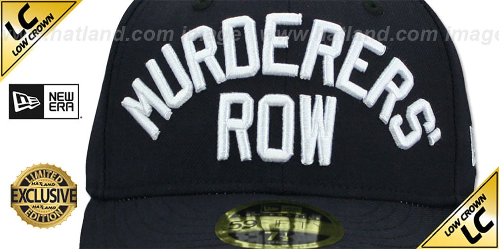 Yankees LOW-CROWN 'MURDERERS ROW' Navy Fitted Hat by New Era