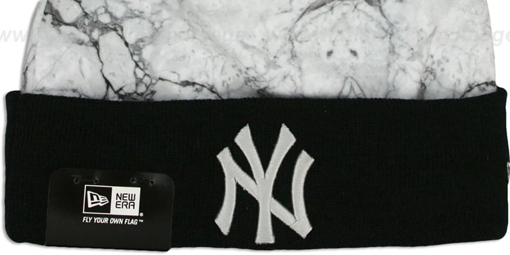Yankees 'MARBLE' Knit Beanie Hat by New Era