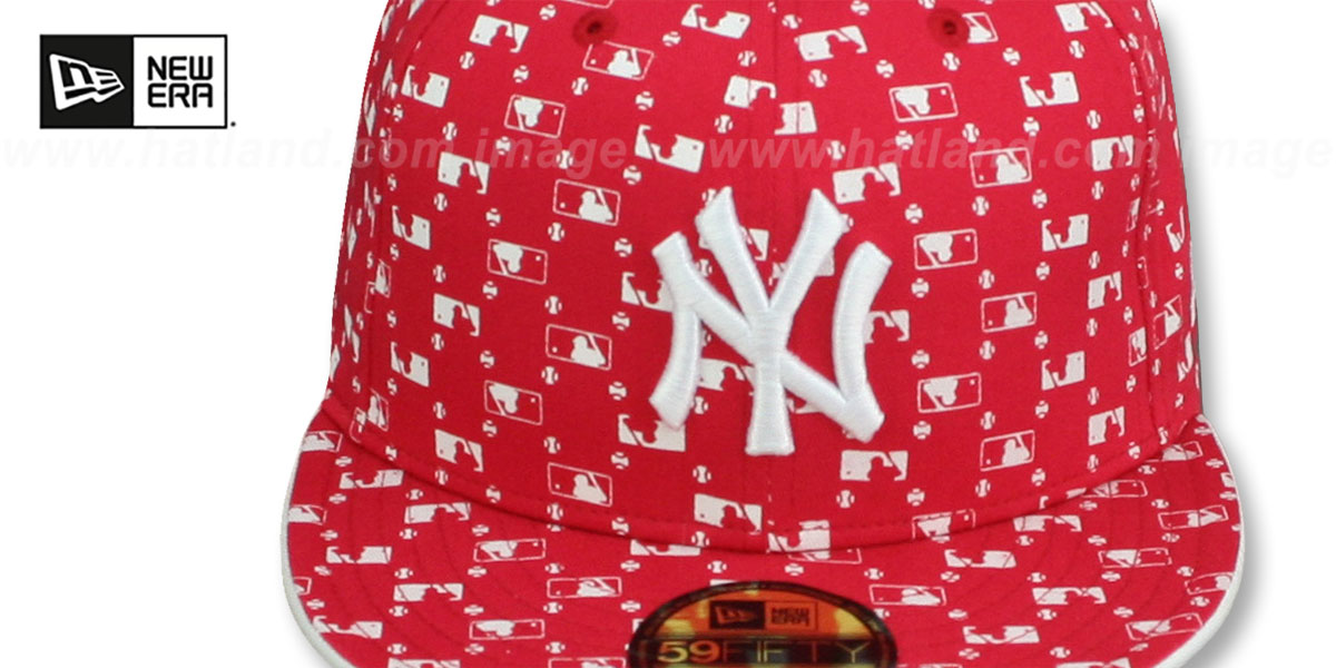 Yankees 'MLB FLOCKING' Red Fitted Hat by New Era