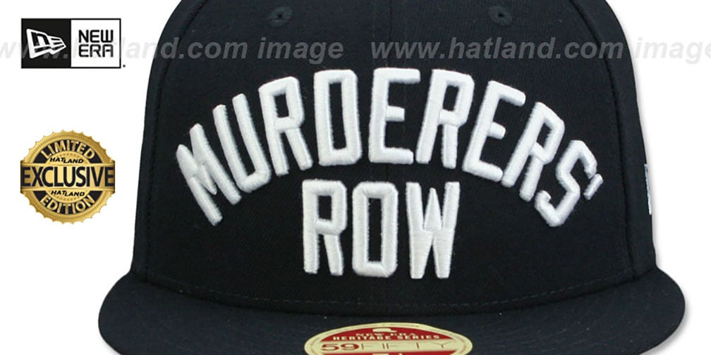 Yankees 'MURDERERS ROW' CALLOUT Navy Fitted Hat by New Era