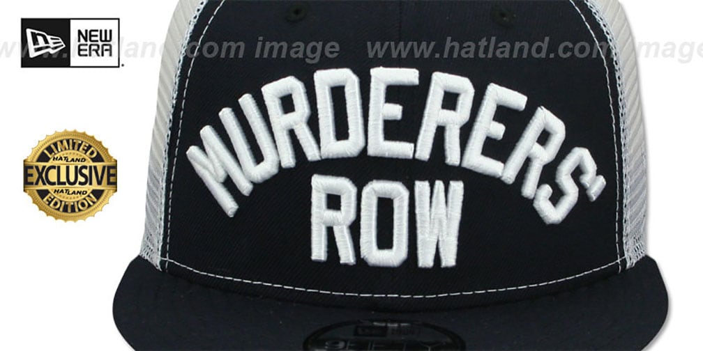 Yankees 'MURDERERS ROW' MESH-BACK SNAPBACK Navy-White Hat by New Era
