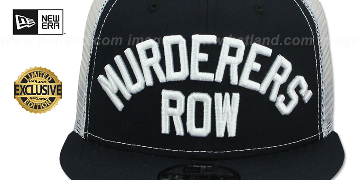 Yankees 'MURDERERS ROW' MESH-BACK SNAPBACK Navy-White Hat by New Era