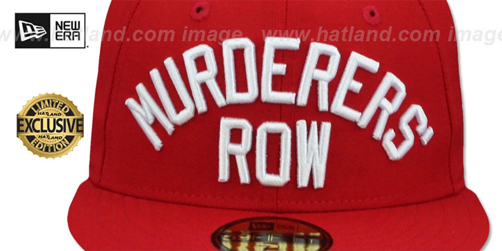 Yankees 'MURDERERS ROW' Red Fitted Hat by New Era