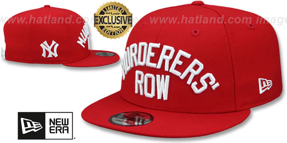 Yankees 'MURDERERS ROW' SNAPBACK Red Hat by New Era