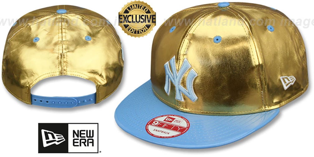 Yankees 'POSH SNAPBACK' Gold-Sky Hat by New Era