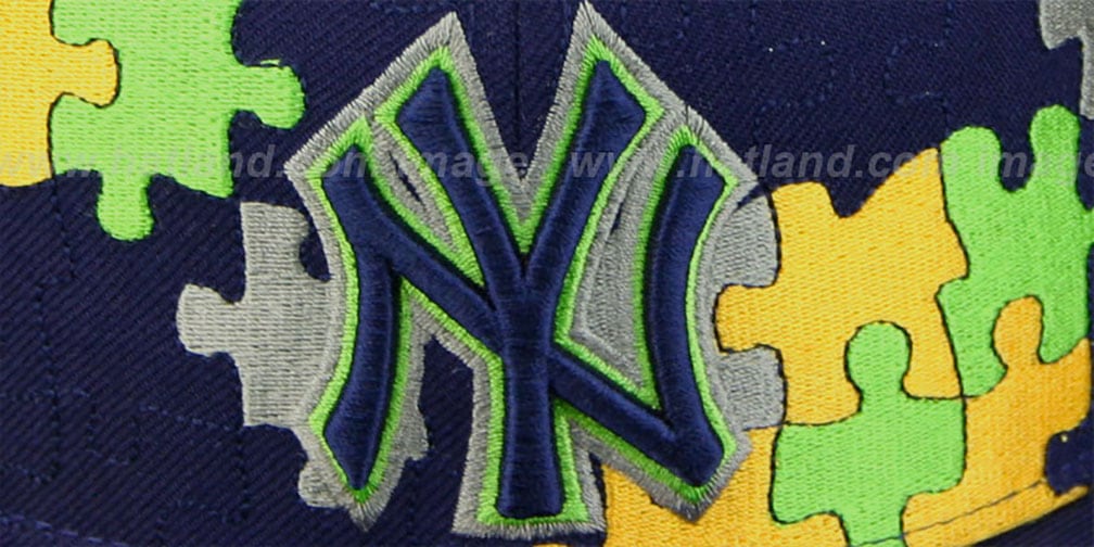 Yankees 'PUZZLE' Navy-Gold Fitted Hat by New Era