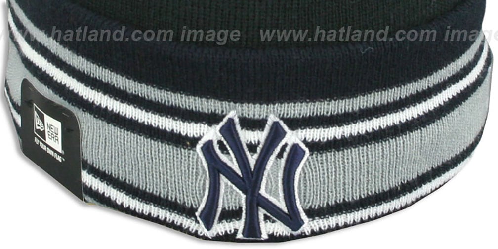Yankees 'SPORT-KNIT' Black-Navy Beanie Hat by New Era