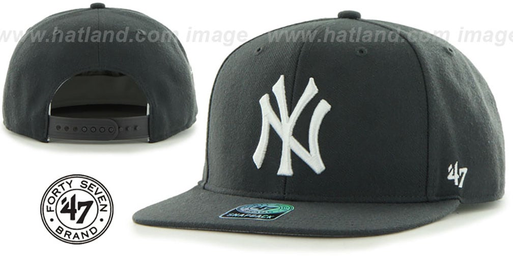 Yankees 'SURE-SHOT SNAPBACK' Charcoal Hat by Twins 47 Brand
