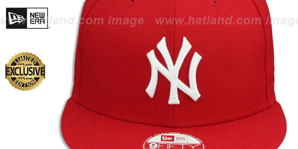 Yankees 'TEAM-BASIC SNAPBACK' Red-White Hat by New Era