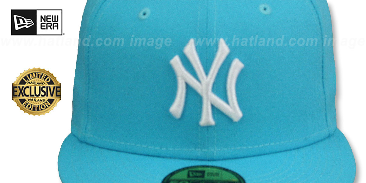 Yankees 'TEAM-BASIC' Vice Blue-White Fitted Hat by New Era