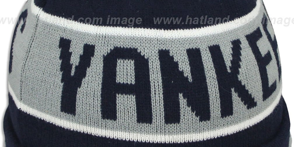Yankees 'THE-COACH' Navy Knit Beanie Hat by New Era