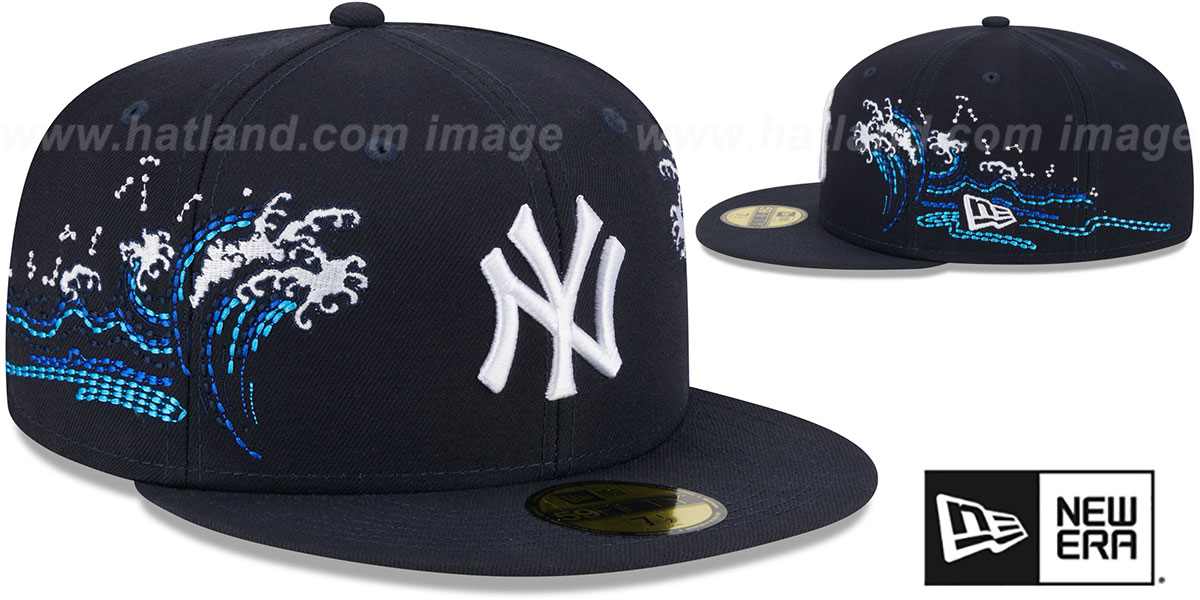 Yankees 'TONAL WAVE' Navy Fitted Hat by New Era