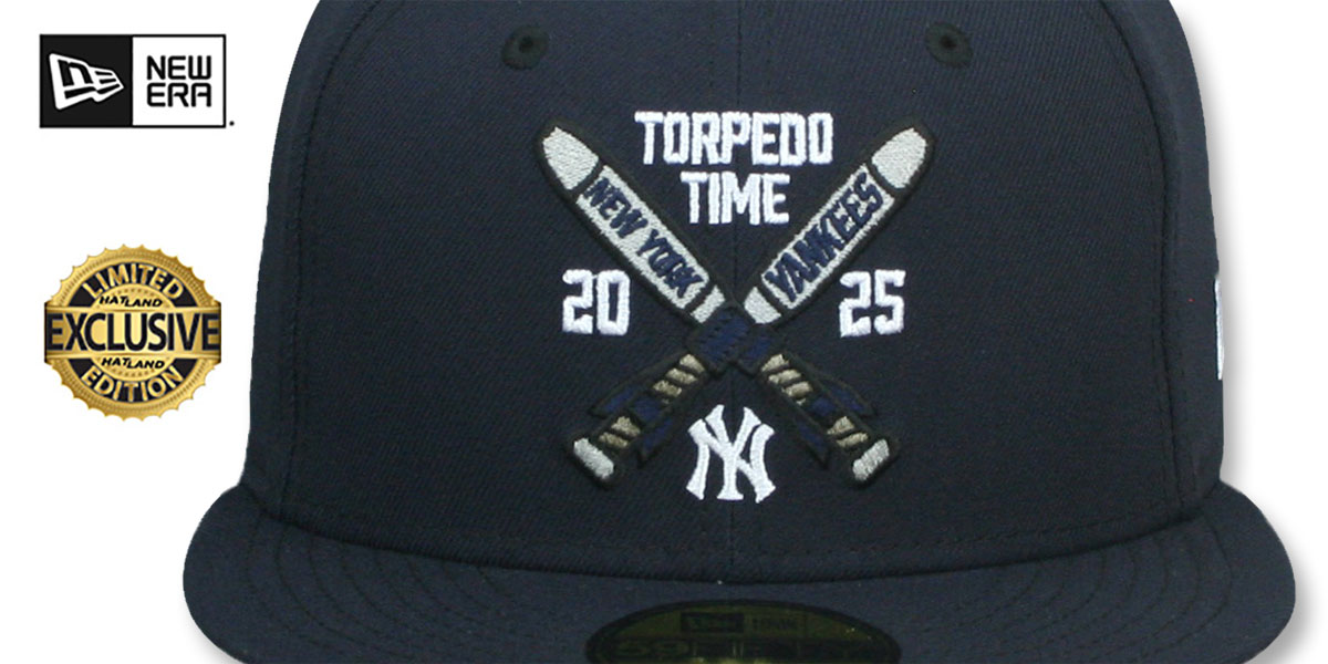 Yankees 'TORPEDOTIME CROSSED BATS' Navy Fitted Hat by New Era