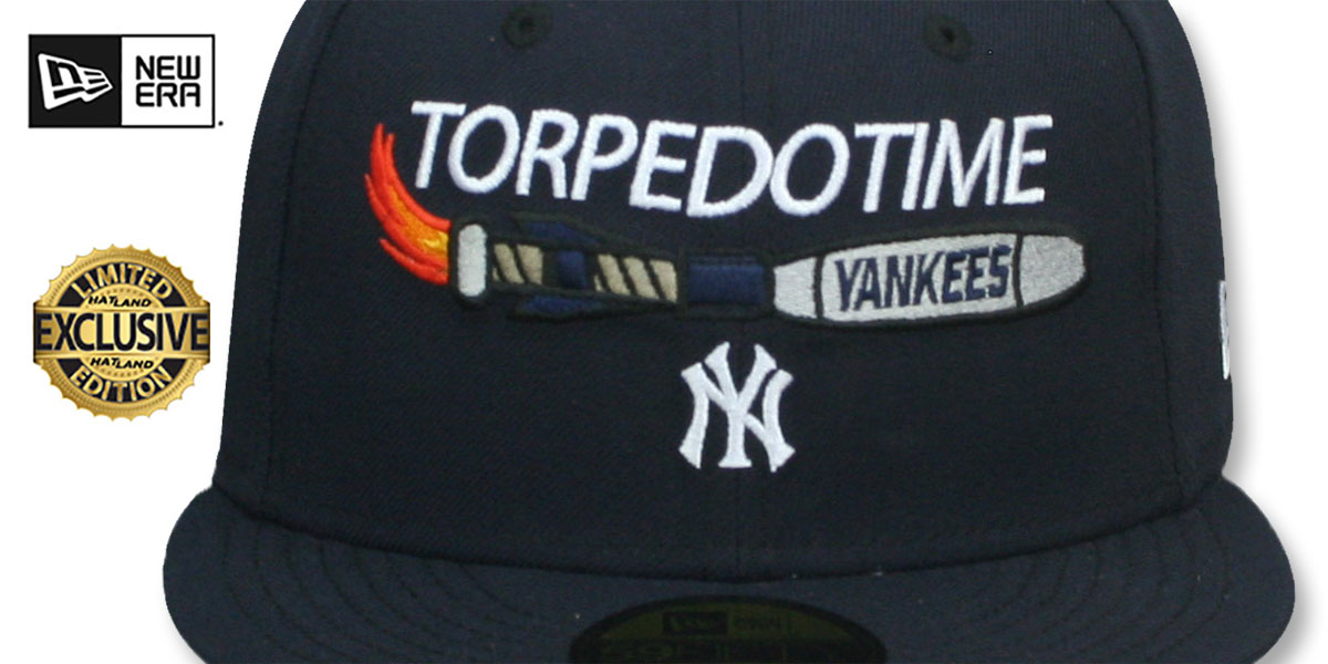 Yankees 'TORPEDOTIME LAUNCH BAT' Navy Fitted Hat by New Era