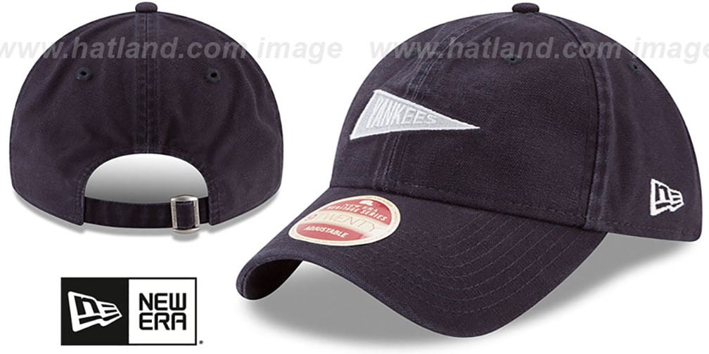 Yankees 'VINTAGE PENNANT STRAPBACK' Navy Hat by New Era
