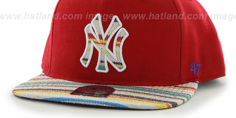 Yankees 'WARCHILD SNAPBACK' Red Hat by Twins 47 Brand