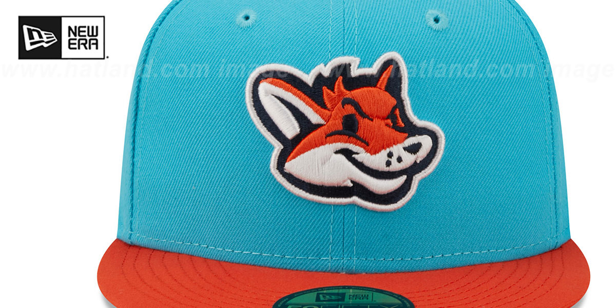 Patriots 'COPA' Turquoise-Orange Fitted Hat by New Era