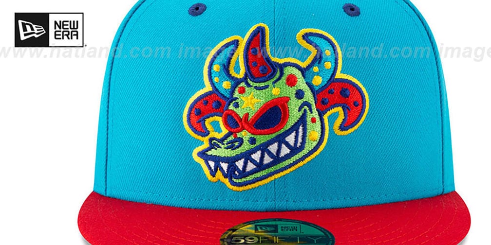 Rail Riders 'COPA' Blue-Red Fitted Hat by New Era