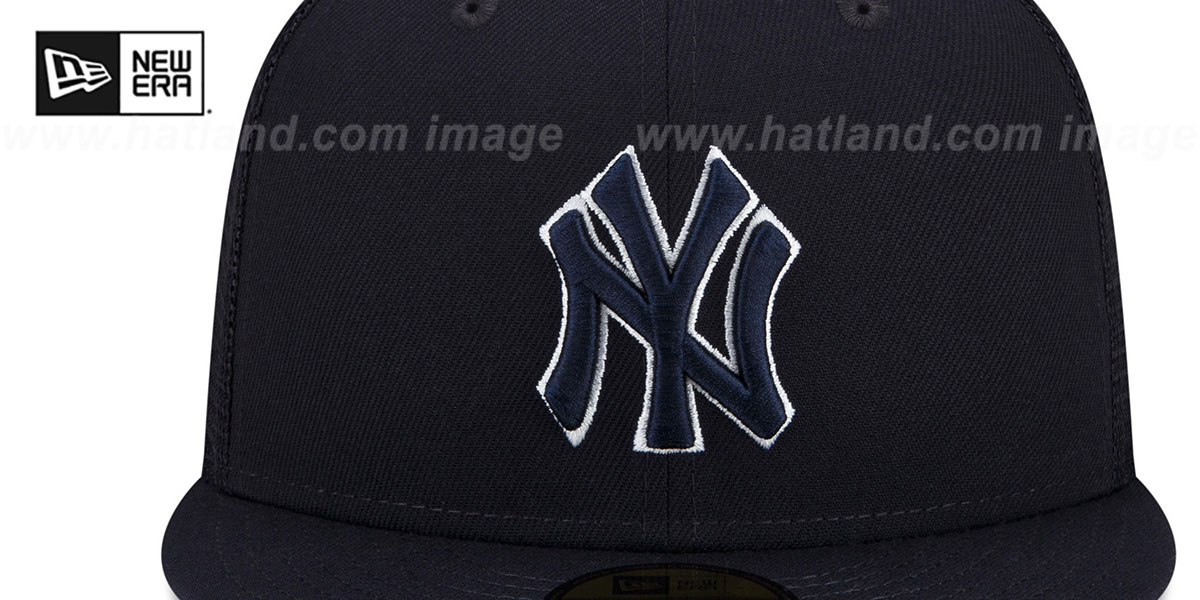 Yankees 2022 'BATTING PRACTICE TRUCKER' Navy Fitted Hat by New Era
