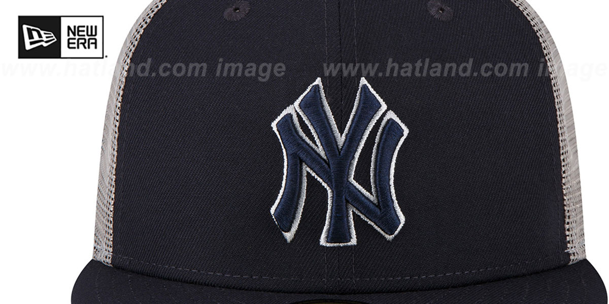 Yankees 2023 '2T BATTING PRACTICE TRUCKER' Navy-Grey Fitted Hat by New Era