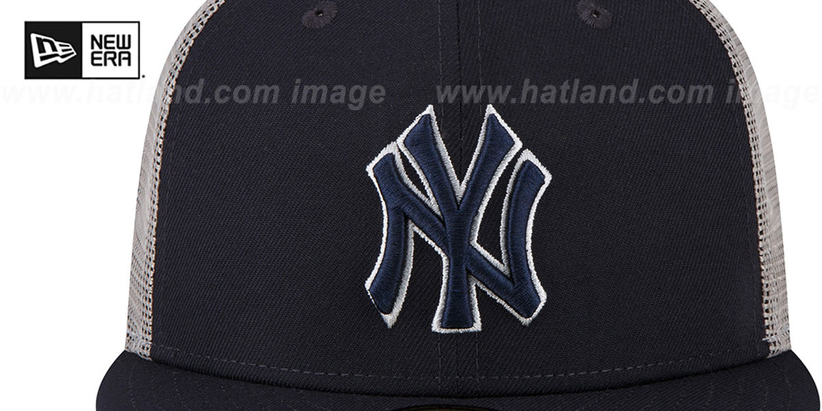 Yankees 2T 'BATTING PRACTICE TRUCKER' Navy-Grey Fitted Hat by New Era