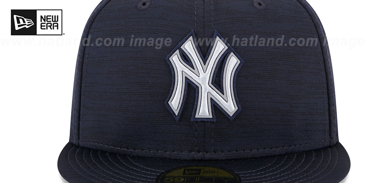 Yankees '2023 CLUBHOUSE' Heather Navy Fitted Hat by New Era