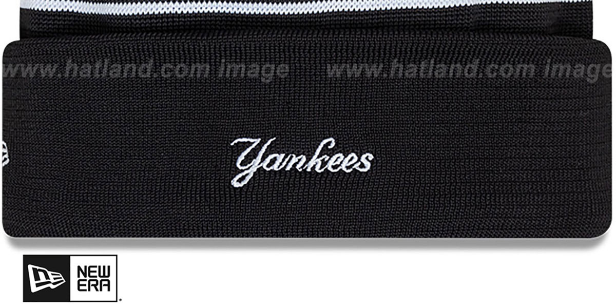 Yankees '24-25 SPORT-KNIT' Black-White Beanie Hat by New Era