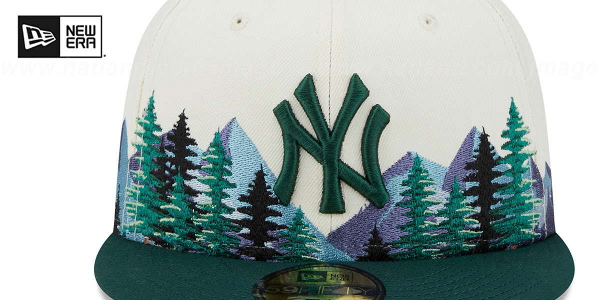 Yankees 'EVERGREEN' White-Green Fitted Hat by New Era