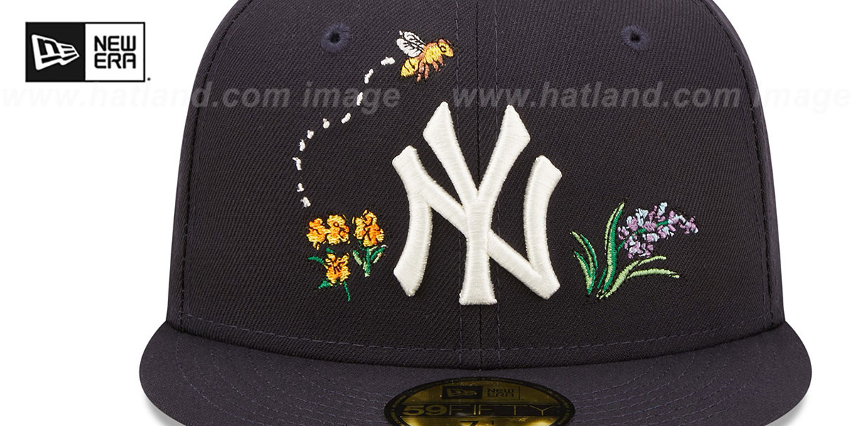 Yankees 'FLORAL WATERCOLORS' Navy Fitted Hat by New Era