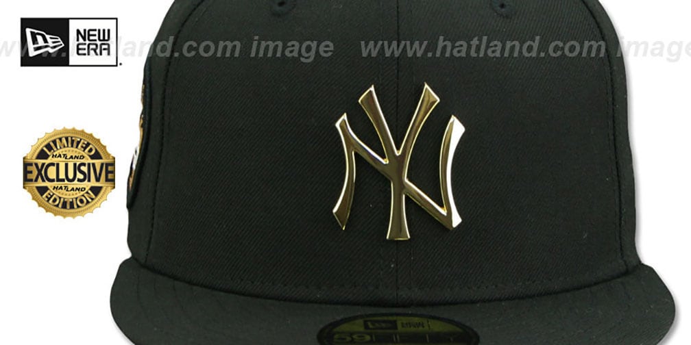 Yankees 'JUDGE ALL RISE GOLD METAL-BADGE' Black Fitted Hat by New Era