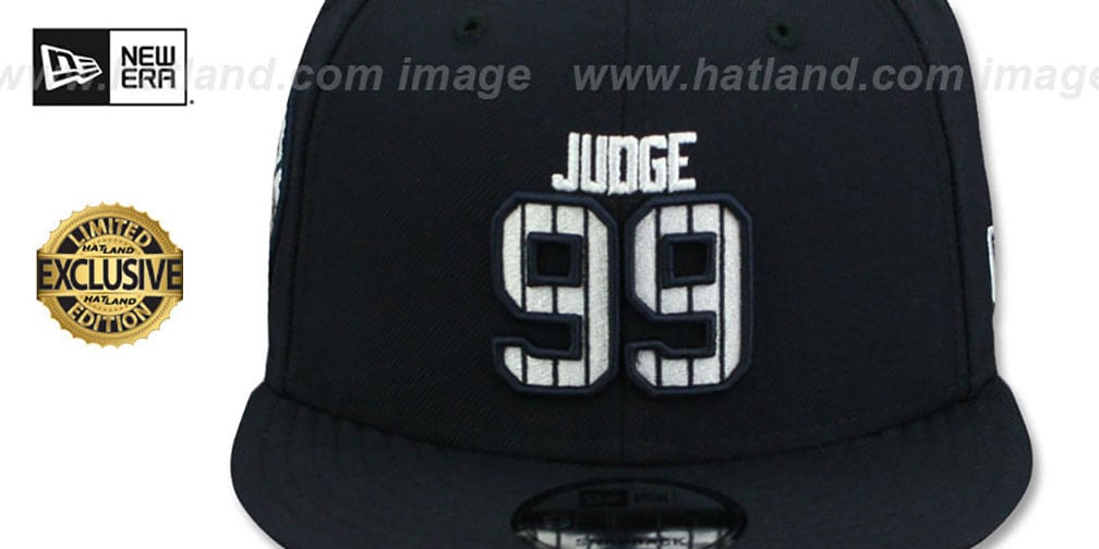 Yankees 'JUDGE PINSTRIPE ALL RISE SNAPBACK' Navy Hat by New Era