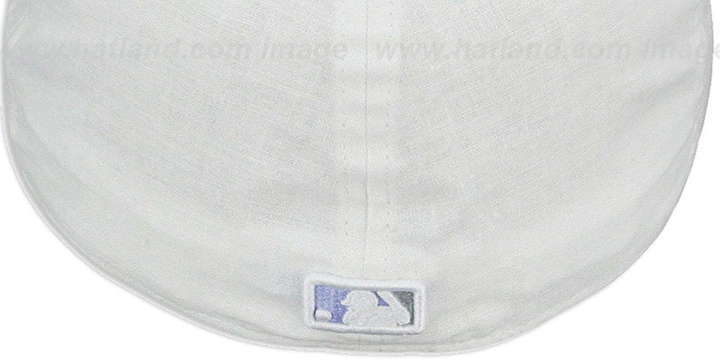 Yankees 'LINEN STRIPE' White-Lavender Fitted Hat by New Era