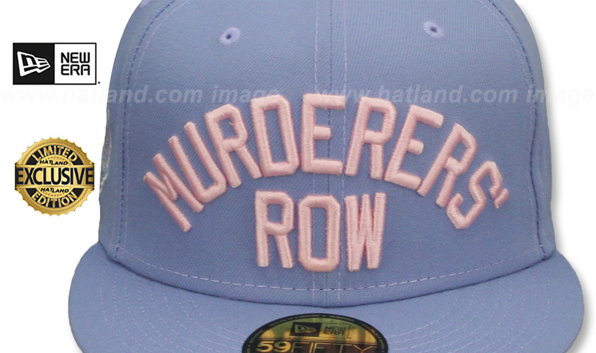Yankees 'MURDERERS ROW' PATCH-BOTTOM Lavender-Pink Fitted Hat by New Era