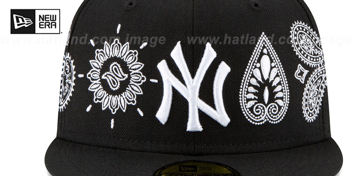 Yankees 'PAISLEY ELEMENTS' Black Fitted Hat by New Era