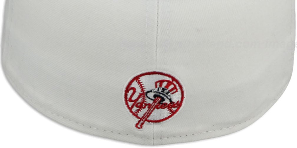 Yankees 'PROFILIN' White-Navy Fitted Hat by New Era