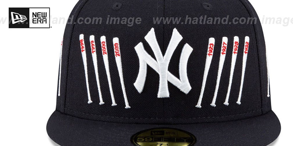 Yankees 'SPIKE LEE' TIPPED-BATS Navy Fitted Hat by New Era