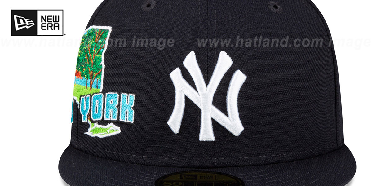 Yankees 'STATEVIEW' Navy Fitted Hat by New Era