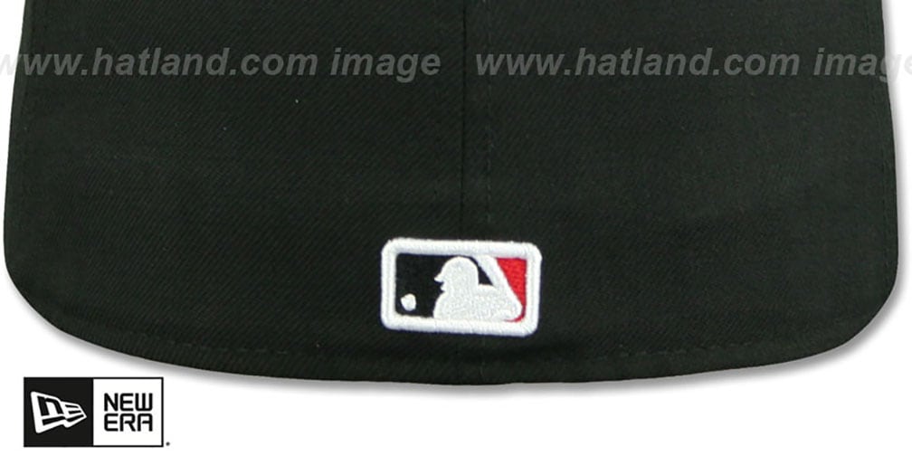 Yankees 'TEAM-BASIC' Black-Red Fitted Hat by New Era